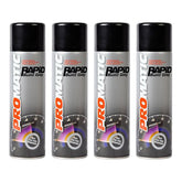 4X Promatic Rapid Build Grey Primer Spray 500ml Spray Paint